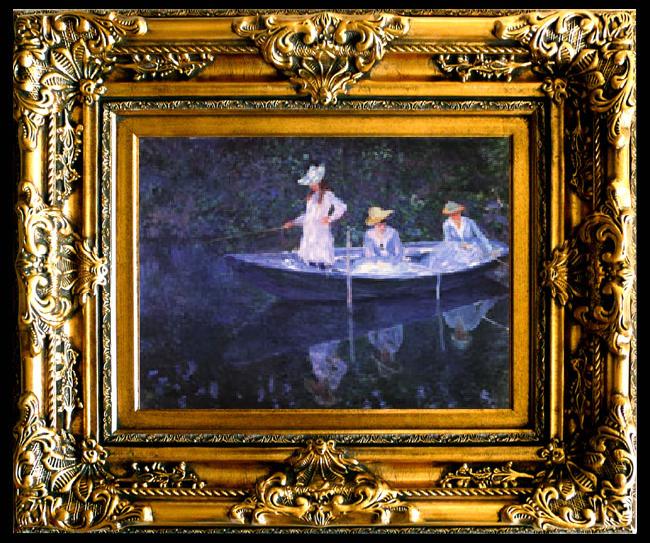 framed  Claude Monet The Bark at Giverny, Ta016